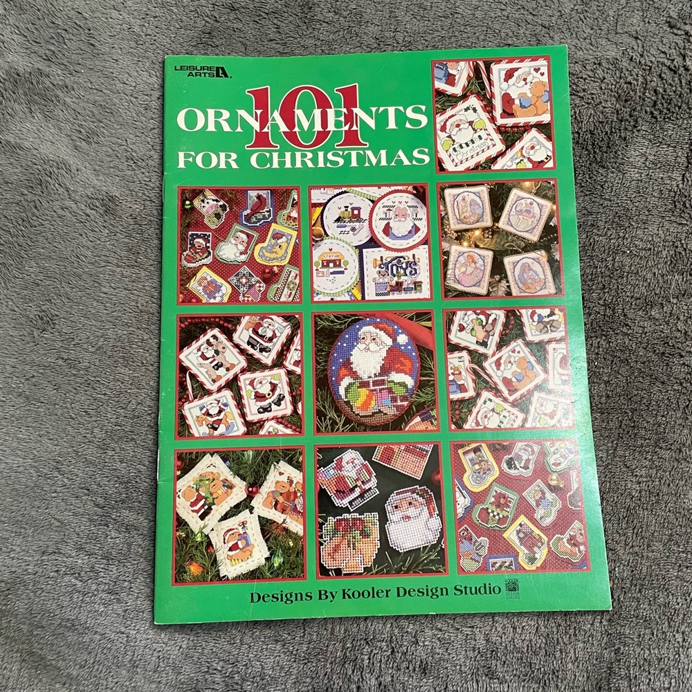 Vintage 1998 101 Ornaments for Christmas Craft Stitch Designs Book